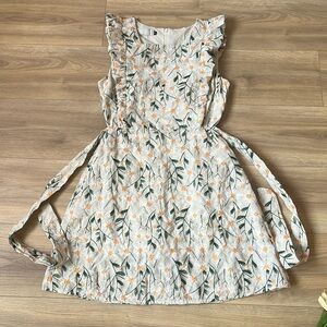 Embroidered daisy dress